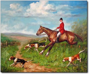 Gdr0014 classical hunting Oil Paintings